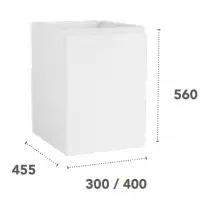 Module 1 porte Harmonie 40cm Blanc mat - OZE Réf. MODP-HAR400BM