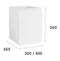 Module 1 porte Harmonie 40cm Chêne doré - OZE Réf. MODP-HAR400CD