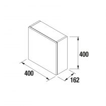 Module Alliance 40x40cm 1 porte Chêne naturel - SALGAR Réf. 22823