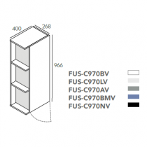 Module colonne Fusion 40x96.6cm Lune - O\'DESIGN Réf. FUSC970LV