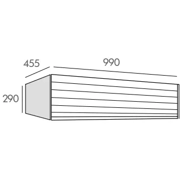 Module Dune 100cm 1 tiroir Ch�ne - O\'DESIGN R�f. MOD-DUNE1000CH