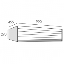 Module Dune 100cm 1 tiroir Chêne - O\'DESIGN Réf. MOD-DUNE1000CH