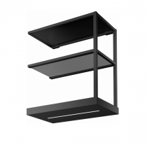Module étagères Partition Noir mat à l\'unité - ROBLIN Réf. 5355499