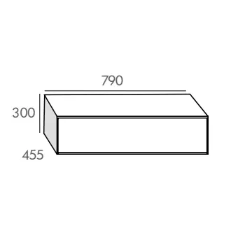 Module Fuji 80cm 1 tiroir Ch�ne - O\'DESIGN R�f. MOD-FU800CH