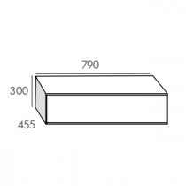 Module Fuji 80cm 1 tiroir Chêne - O\'DESIGN Réf. MOD-FU800CH