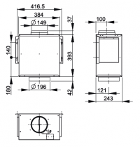 Moteur séparé pour hotte Confort Evolution  - ROBLIN Réf. 6301028