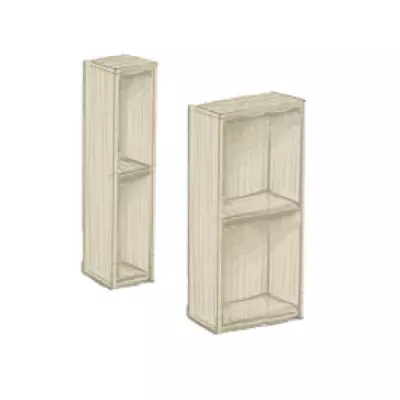 Niche haute ouverte Signature 20cm & 40cm / D�cor m�lamin� bois au choix - DECOTEC