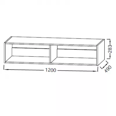 Niche Od�on Rive Gauche 120cm M�lamin� - Jacob Delafon R�f. EB2541-MM