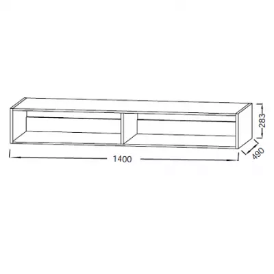Niche Od�on Rive Gauche 140cm Laque - Jacob Delafon R�f. EB2542-TL