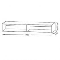 Niche Odéon Rive Gauche 140cm Laque - Jacob Delafon Réf. EB2542-TL