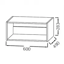Niche Odéon Rive Gauche 60cm Laque - Jacob Delafon Réf. EB2527-TL