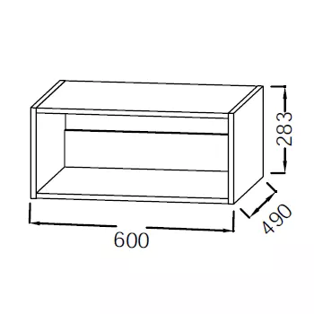 Niche Od�on Rive Gauche 60cm M�lamin� - Jacob Delafon R�f. EB2527-MM