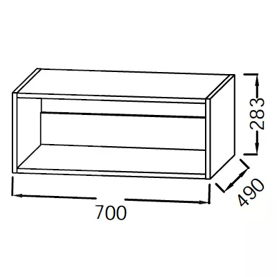 Niche Od�on Rive Gauche 70cm Laque - Jacob Delafon R�f. EB2529-TL