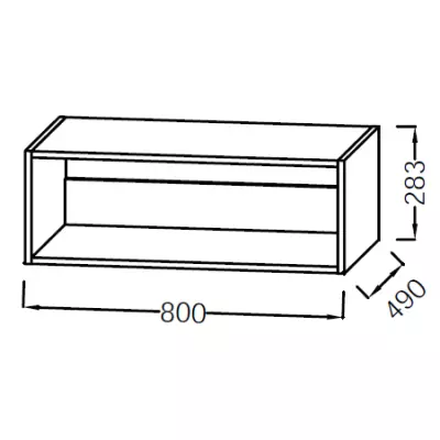 Niche Od�on Rive Gauche 80cm Laque - JACOB DELAFON R�f. EB2517-TL