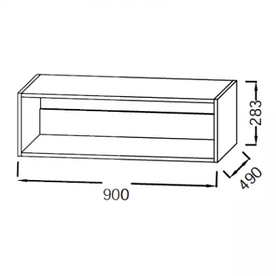Niche Od�on Rive Gauche 90cm Laque - Jacob Delafon R�f. EB2540-TL