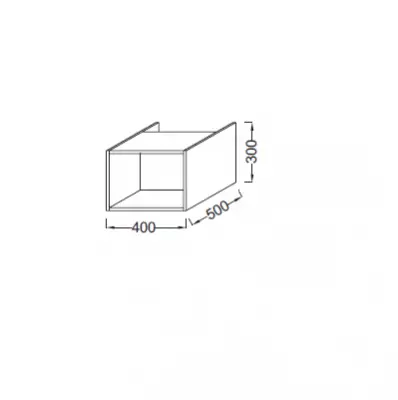 Niche Parallel 40cm Laque - JACOB DELAFON R�f. EB593-TL