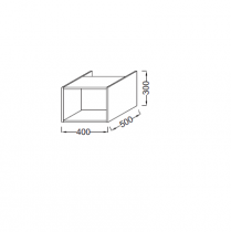 Niche Parallel 40cm Laque - JACOB DELAFON Réf. EB593-TL