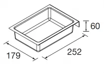 Organisateur de rangement espace siphon 179x252x60mm - SALGAR R&eacute;f. 118726