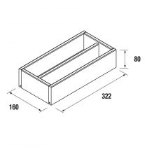 Organisateur MOMENT empilable 16 x 32.2 cm Finition bouleau - SALGAR Réf. 91485