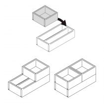 Organisateur MOMENT empilable 16 x 32.2 cm Finition bouleau - SALGAR Réf. 91485