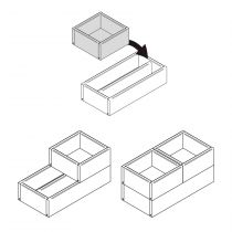 Organisateur MOMENT empilable 16 x 32.2 cm Finition bouleau - SALGAR Réf. 91485