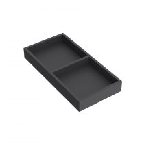 Organisateur tiroir 2 espaces Noir 160 x 332 x 40 mm - SALGAR Réf. 104593