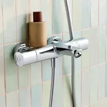 PACK : Mitigeur bain-douche thermostatique mural JULY+ Chrom&eacute; - JACOB DELAFON R&eacute;f. E35683-9-CP