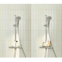 PACK : Mitigeur douche thermostatique JULY+ avec set de douche Chrom&eacute; - JACOB DELAFON R&eacute;f. E35682-9-CP