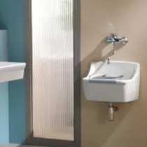 PACK : Vidoir/Bac &agrave; laver mural Norma avec grille porte-seau & attaches incluses  - JACOB DELAFON R&eacute;f. CEBE1899-00