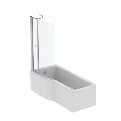 PACK Baignoire 150x80/70cm CONNECT AIR bain-douche avec vidage, pieds & tablier (pare-bain en option) - Ideal Standard