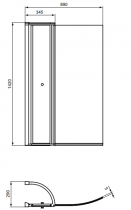 PACK Baignoire 150x80/70cm CONNECT AIR bain-douche avec vidage, pieds & tablier (pare-bain en option) - Ideal Standard