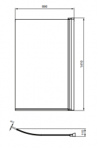 PACK Baignoire 150x80/70cm CONNECT AIR bain-douche avec vidage, pieds & tablier (pare-bain en option) - Ideal Standard