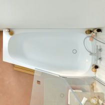 PACK Baignoire Bastille bain-douche 170x90/60 cm blanc brillant ou mat (tablier & pare-bain en option) - JACOB DELAFON