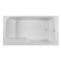 PACK baignoire MALICE 160 cm bain-douche Jacob Delafon (tablier & pare-bain en option)