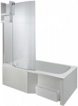 PACK baignoire MALICE 170 cm bain-douche Jacob Delafon (tablier & pare-bain en option) 