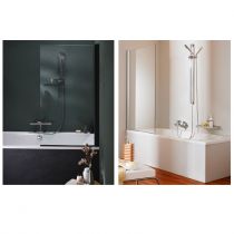 PACK baignoire Odéon Rive gauche 170 & 180 cm bain-douche Jacob Delafon (tablier, pare-bain & mitigeur en option)