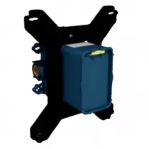 Pack douche encastr&eacute; thermostatique 2 sorties M&eacute;tro Noir mat - JACOB DELAFON R&eacute;f. E38681-BL