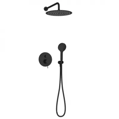 Pack douche encastr�e m�canique 2 sorties M�tro Noir mat - JACOB DELAFON R�f. E38679-BL