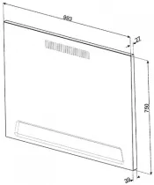 Pack piano Smeg Victoria 100cm induction (crème) avec hotte et crédence noire