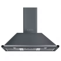Pack piano Smeg Victoria 100cm induction (gris ardoise) avec hotte