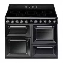 Pack piano Smeg Victoria 110cm induction (noir) avec hotte