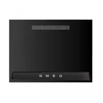 Pack piano Smeg Victoria 90cm induction (gris ardoise) avec hotte et crédence noire