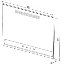 Pack piano Smeg Victoria 90cm induction avec hotte crème et crédence noire