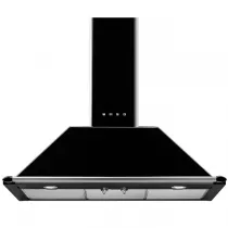 Pack piano Smeg Victoria 90cm induction noire avec hotte et crédence noire