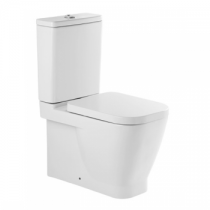 Pack WC à poser Look sortie horizontale / alimentation par dessous / abattant Slowclose - SANINDUSA Réf. 134916004