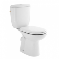 Pack WC Aveiro Confort sortie horizontale / alimentation latérale / abattant Slowclose Blanc - SANINDUSA Réf. 103930004