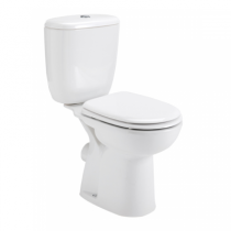 Pack WC Aveiro Confort sortie horizontale / alimentation latérale Blanc - SANINDUSA Réf. 103919004
