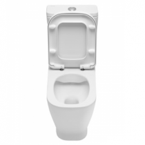 Pack WC Look Rimflush sortie horizontale / alimentation par dessous / abattant Slowclose Blanc  - SANINDUSA Réf. 134926004