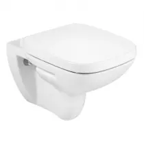 Pack WC suspendu Debba Square Rimless sans bride avec abattant frein de chute Blanc - ROCA R�f. A34H99L000