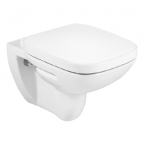 Pack WC suspendu Debba Square Rimless sans bride avec abattant frein de chute Blanc - ROCA Réf. A34H99L000